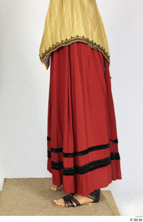 Photos Woman in Historical Dress 88 18th century historical clothing lower body red skirt 0003.jpg